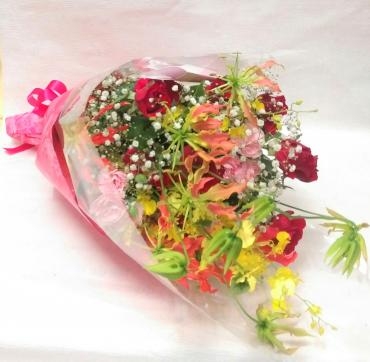 暖色系　花束｜「花鶴」　（愛知県刈谷市の花キューピット加盟店 花屋）のブログ