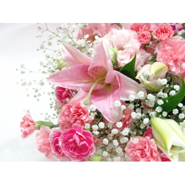 ピンク系の花束